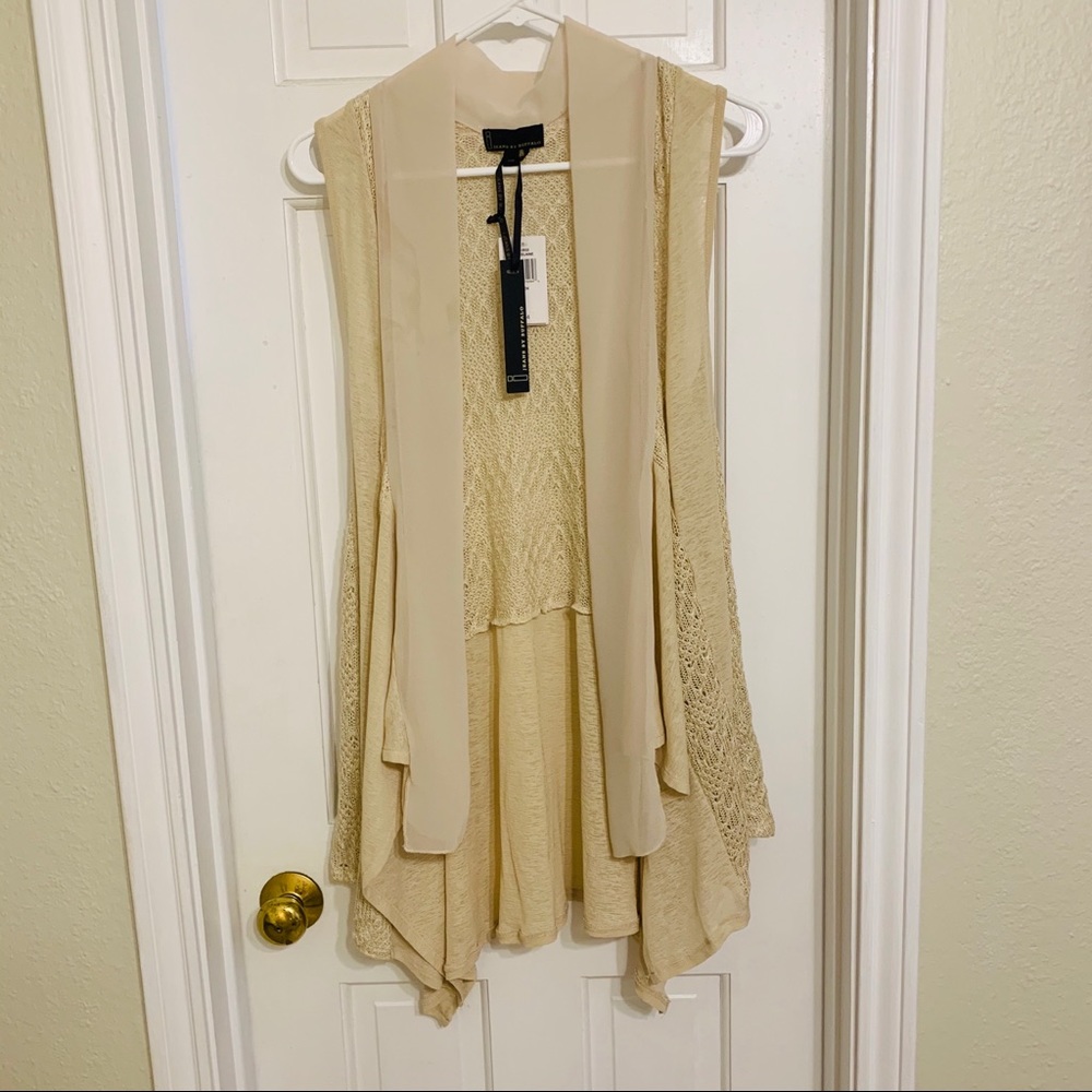 i jeans by Buffalo Asymmetric Sleeveless Cardigan